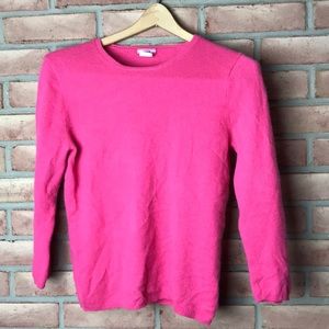 J.Crew size M fuchsia, cashmere sweater